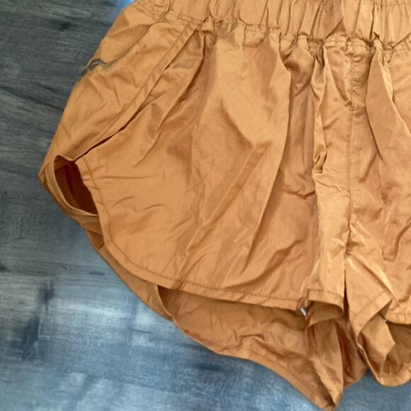 NWT Free People Movement The Way Home Athletic Shorts Orange Sz L - Picture 2 of 7